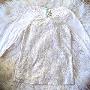 Shimmer baseball tee